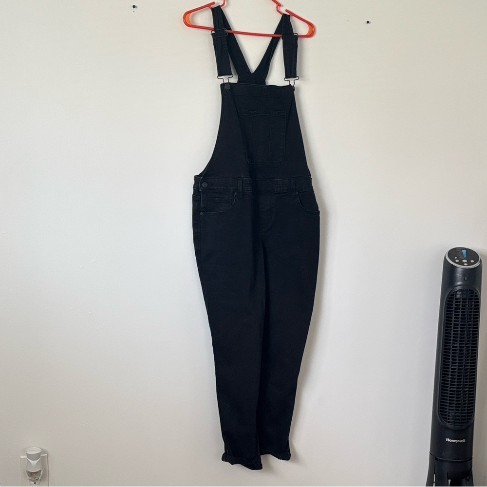 Maurices Black Denim Overalls